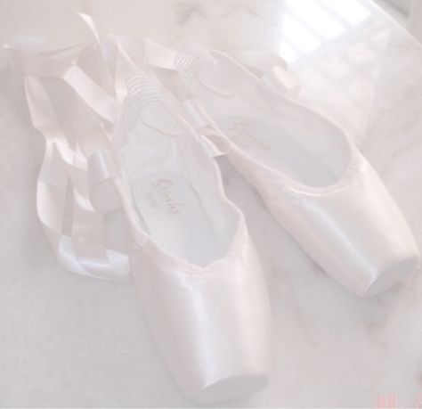 Pink Ballet Shoes, On The Floor, The Floor, Ballet Shoes, Ballet, Pink, White