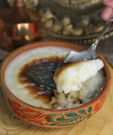 Turkish Rice Pudding, Turkish Rice, Turkish Recipe, Baked Rice Pudding, Ramadan Desserts, Turkish Restaurant, Recipe Rice, Turkish Desserts, Baked Rice