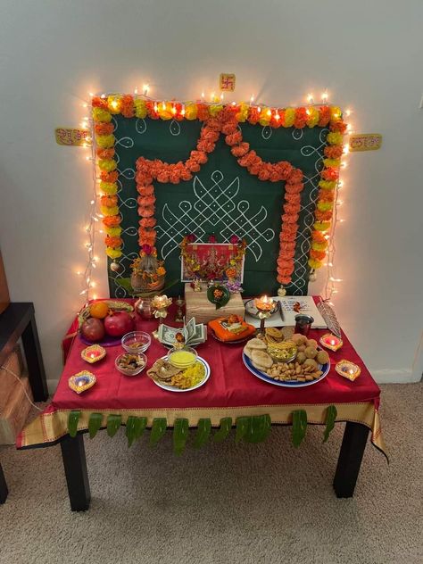 Ganesh Chaturdi Decoration, Laxmi Pujan Decoration At Home, Lakshmi Pujan Decoration At Home, Lakshmipujan Decoration, Simple Diwali Home Decor Ideas, Dhanteras Puja Decoration, Dhanteras Pooja At Home, Dhanteras Pooja Decoration At Home, Diwali Laxmi Pooja Decorations At Home