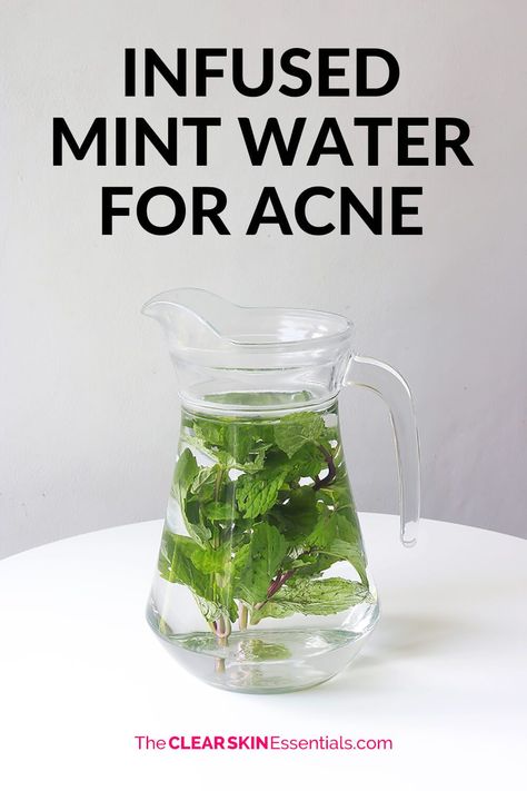 Tea For Acne, Cystic Pimple, Skin Clearing, Spearmint Tea, Mint Water, Spearmint Essential Oil, Natural Acne Remedies, Polycystic Ovarian Syndrome, Hormonal Acne