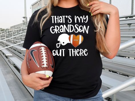 Custom Football Shirts, Football Mom Gifts, High School Football Games, Senior Football, Football Mom Shirts, Football Gift, Grandma Shirt, High School Football, Grandma Shirts