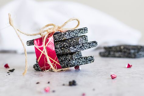 Black Sesame Brittle | 黑芝麻糖 • Choochoo-ca-Chew Sesame Brittle, Vegan Dumplings, Toast In The Oven, How Much Sugar, Moms Cooking, Party Snack Food, Black Sesame Seeds, Toasted Sesame Seeds, Black Sesame