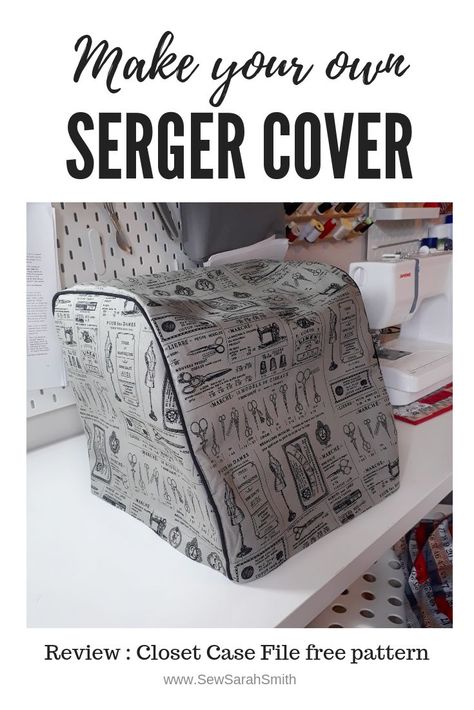 Serger Scrap Catcher Free Pattern, Overlocker Cover Pattern, Serger Cover Pattern, Serger Cover Pattern Free, Overlocker Cover, Overlocker Projects, Serger Cover, Serger Sewing Projects, Serger Patterns