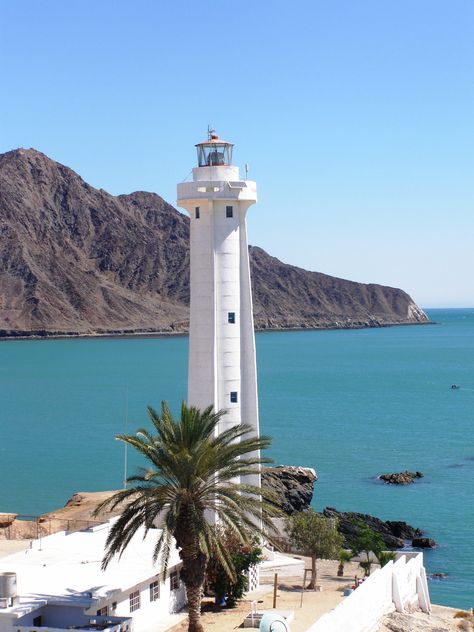 Light house in San Felipe, Baja California San Felipe Baja California, Lighthouse Pictures, Safe Harbor, Beacon Of Light, Dark Places, Light House, Structure Design, West Indies, Home Sweet Home