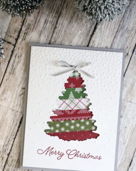 Funny Christmas Cards Diy, Diy Christmas Cards Easy, Christmas Cards Diy, Easy Christmas Cards, Cricut Christmas Cards, Christmas Cards Ideas, Stampin Up Anleitung, Minimalist Christmas Card, Painted Christmas Cards