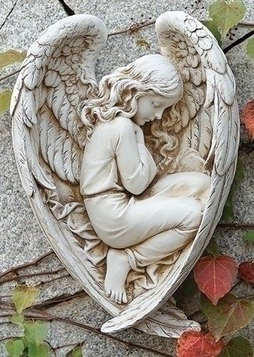 Angel Garden Statues, Angel Garden, Sleeping Angel, Cemetery Angels, Cemetery Statues, Angel Statue, Art Of Manliness, Angel Sculpture, Cemetery Art