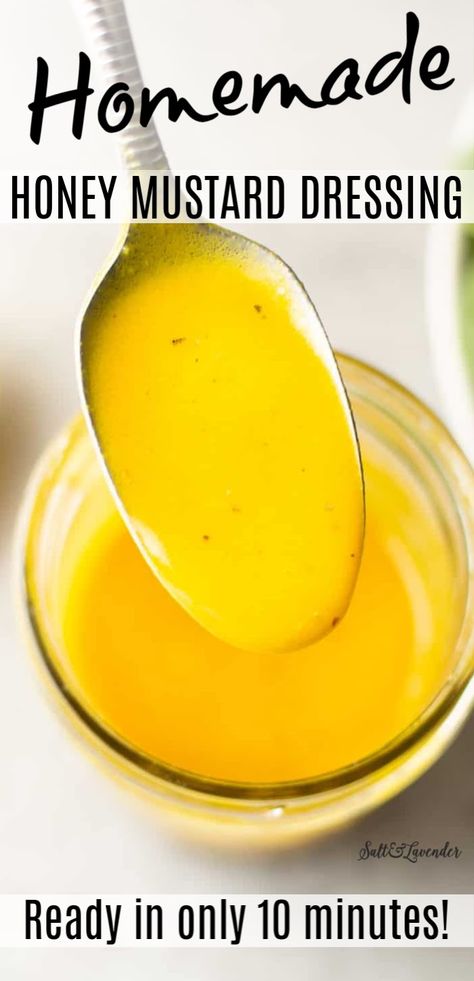 Honey Mustard Dressing Recipe, Homemade Honey Mustard Dressing, Mustard Dressing Recipe, Honey Mustard Salad Dressing, Mustard Salad Dressing, Homemade Honey Mustard, Mustard Vinaigrette, Honey Mustard Vinaigrette, Healthy Honey