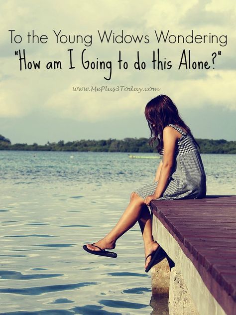 After becoming a young widow 2.5 years ago, here is my answer for all the other young widows wondering, "How am I going to do this alone?" - A great read for widows or anyone looking to help! - www.MePlus3Today.com Spiritual Habits, Widow Quotes, Widowed Mom, Pregnancy Loss, Daughters Of The King, Faith Inspiration, Christian Women, Faith Based, On The Edge