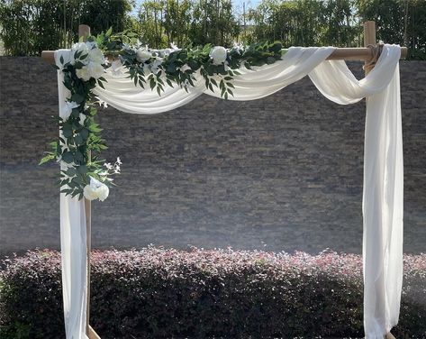 weddingbouqutdesign - Etsy Eucalyptus Garland Wedding, Simple Wedding Arch, Vine Decor, Arch Table, Eucalyptus Flower, White Rose Flower, Feuille Eucalyptus, Wedding Arch Flowers, Arch Flowers