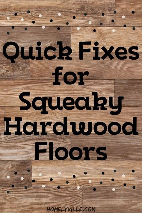 What are some quick fixes for squeaky hardwood floors? It could take a few tries to find the right fix for your particular floor.#squeakyhardwoodfloors #hardwoodfloors How To Fix Creaky Wood Floors, Creaky Wood Floors, Fix Squeaky Hardwood Floors, Restoring Hardwood Floors Diy, Squeaky Floors How To Get Rid Of, How To Fix Squeaky Wood Floors, Squeaky Wood Floors, Hardwood Floor Scratches, Fix Squeaky Floors