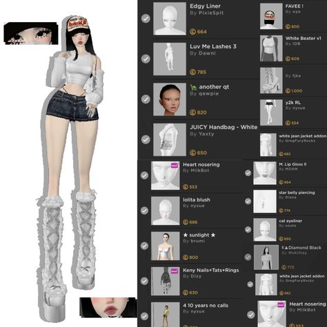 Cute Cheap Imvu Outfits, Imvu Long Leg Avi, Imvu Outfits Under 4000 Credits, Imvu Goth Outfits, Imvu Emo Outfits, Imvu Fits Ideas, Imvu Avi Ideas Baddie, Imvu Avi Ideas Under 4000, Imvu Body Scales Ideas