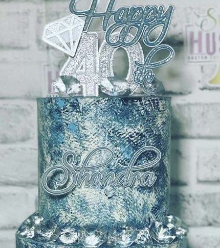 Diamond Theme Party, Diamonds And Denim Party, Diamond Cake, Diamond Theme, Denim Party, Diamond Party, Denim And Diamonds, 16 Birthday, 16th Birthday Party