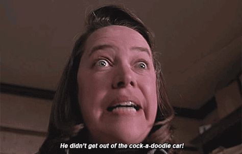 Misery 1990 Misery Stephen King, Annie Wilkes, Misery Movie, Kathy Bates, Graffiti Quotes, Stephen King Movies, Movie Gifs, Clint Eastwood, Classic Movies