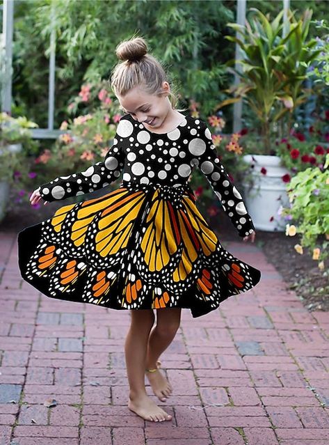 Animal Butterfly, Butterfly Animal, Pattern Butterfly, Princess Cosplay, Dot Print Dress, Girls Style, Butterfly Dress, Pattern Animal, Girls Sweet