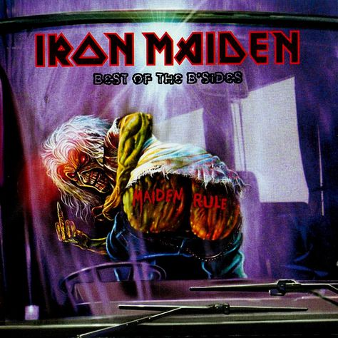 Iron Maiden - 2002 - Best Of The B'sides Iron Maiden Cover, Iron Maiden Album Covers, Iron Maiden Albums, Iron Maiden Eddie, Music Poster Ideas, Iron Maiden, Classic Rock, Music Poster, Cover Art