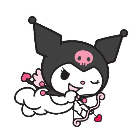 Charming Kuromi Sticker by Sanrio Korea for iOS & Android | GIPHY Hello Kitty Games, Kawaii Culture, App Ikon, Melody Hello Kitty, Hello Kitty Characters, Kitty Drawing, Hello Kitty Drawing, Hello Kitty Art, Wallpaper Ipad