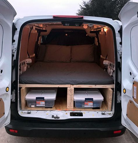 Van Conversion Ideas, Life Budget, Transit Connect Camper, Cargo Van Conversion, Ford Transit Campervan, Van Builds, Kangoo Camper, Minivan Camper Conversion, Caddy Van