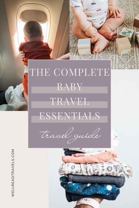 Heading out on a trip with your little one? Check out this comprehensive guide to baby travel essentials! From the true essentials like a compact stroller to clothing and accessories, feeding necessities, toiletries/medicine, and toys, this post covers everything you need to keep your baby happy, healthy, and entertained on the go. Click to get the full checklist and make the most out of your adventure with your baby! Travel Essentials For Baby, Baby Travel List, Baby Travel Checklist, Baby Travel Essentials, Baby Packing List, Baby Essential Checklist, Compact Stroller, Clorox Wipes, Flight Essentials