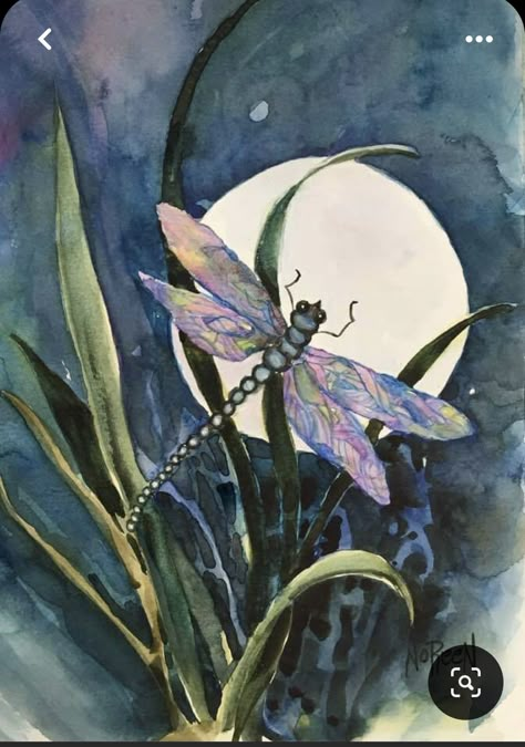 Dragonfly Artwork, Dragonfly Painting, Dragonfly Tattoo Design, Watercolor Dragonfly, Dragonfly Art, Diy Watercolor Painting, Encaustic Art, Craft Rooms, Watercolor Paintings Tutorials