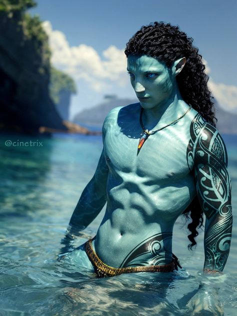 Na'vi Face Claims Metkayina Male, Water Navi Oc Male, Na'vi Oc Metkayina Male, Avatar The Way Of Water Oc Male, Na'vi Avatar Oc Metkayina, Neteyam X Yn Fanart, Avatar As Humans, Navi Oc Art Male, Male Avatar Oc Navi