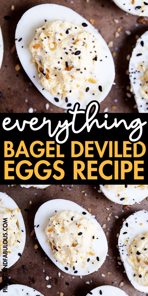 If you're looking for easy appetizer ideas, flip the script on traditional deviled eggs and make these flavorful Everything Bagel Deviled Eggs instead! 🥯🥚 Breakfast Deviled Eggs Recipe, Everything Bagel Deviled Eggs, Deviled Egg Presentation Ideas, Deviled Eggs Presentation, Boursin Deviled Eggs, Brunch Deviled Eggs, Everything Bagel Dip Recipe, Creative Deviled Eggs, Unique Deviled Eggs Recipe