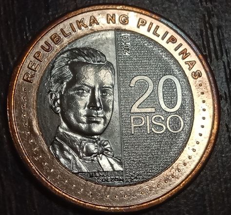 New generation currency 20Piso Manuel L Quezon Philippines coin Philippine Coins Printable, 20 Pesos Philippines, Philippine Peso Money Aesthetic, Peso Money, Philippine Pesos Money, Philippines Money, Philippine Coins, Manuel L Quezon, Fake Money Printable