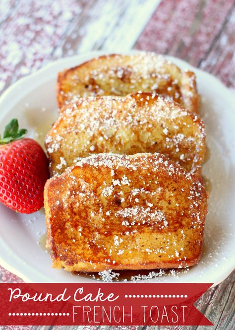 We might never go back to regular bread. Get the recipe from Lil' Luna.    - Delish.com Orange French Toast Recipe, Pound Cake French Toast, Orange French Toast, Cake French Toast, French Toast Bake Recipe, Orange Baking, French Toast Breakfast, Breakfast And Brunch, What's For Breakfast