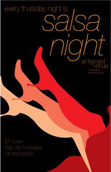 Salsa Night Poster by Karen Sagun at Coroflot.com Salsa Night Poster, Salsa Illustration, Ladies Night Poster, Salsa Night, Smile Word, Latino Art, Salsa Music, Graphic Design Collection, 5 De Mayo