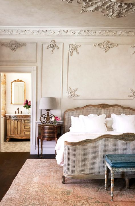 Bedroom Styling Ideas: Why Your Space Isn't Hitting the Mark | Home Beautiful Modern French Provincial Bedroom, Romantic French Bedroom, French Style Bedroom Furniture, French Design Style, French Provincial Bedroom, Modern French Provincial, French Provincial Home, Parisian Interior, Bedroom Styling