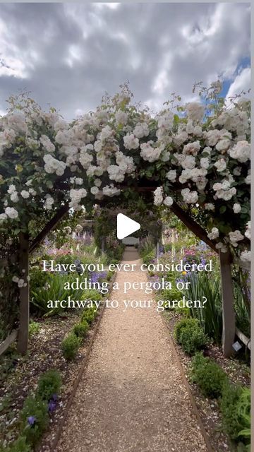 Sophie van Gerwen on Instagram: "Have you ever considered adding an arch or pergola to your garden?

We have a new area that we are developing and I’m considering adding a new pergola or archway. 

Not only do they add height and interest to a space but they can help frame a view or zone your garden. They also allow you to add more plants to your garden which for me is the bonus!

See stories today to see this new area we are hoping to develop!

Have you added a pergola or archway to your garden? What do you grow over it?

#pergola #gardenarch #rosearch" Garden Archway Ideas, Garden Archway, Patio Flowers, Pergola Garden, Magic Garden, Exterior Ideas, Pergola Patio, Over It, Garden Arch