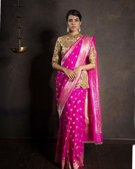 Model Saree, Pink Silk Saree, Shyamal And Bhumika, Beautiful Mehndi, Awesome Blouse, Beautiful Mehndi Design, Saree Fashion, Indian Bridal Wear, Indian Saree