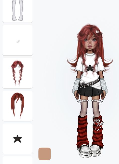 Virtual Fashion Design, Grunge Everskies Outfits, Aesthetic Everskies Outfits, Aesthetic Clothes Brown, Everskies Outfits Y2k, Everskies Aesthetic, Gyaru Everskies, Everskies Outfit Ideas, Outfit Inspo Coquette