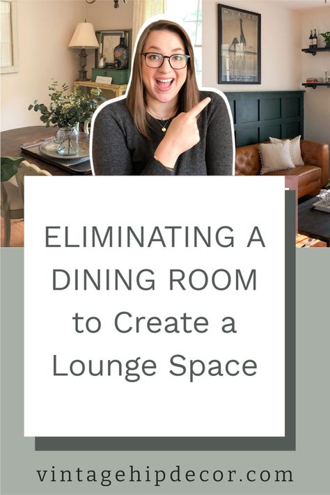 Seating Area Instead Of Dining Room, Alternatives To A Dining Room, What To Do Instead Of Dining Room, Alternative Ways To Use A Dining Room, Dining Room Turned Tv Room, Flex Space Dining Room, Turn A Dining Room Into A Sitting Room, Dining Room Made Into Sitting Area, Ideas For Formal Dining Room Alternative