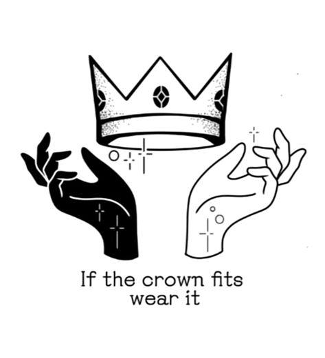 If The Crown Fits Wear It, Dream Team Tattoo, Mcyt Tattoo Ideas, Mcyt Tattoo, Ranboo Tattoo, Small Dsmp Tattoo Ideas, Lovejoy Tattoo Ideas, Ranboo Crown Logo, Tattoo Ideas Technoblade