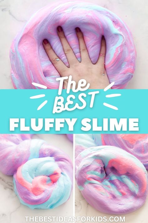 Homemade Fluffy Slime, Fluffy Slime Recipe Without Borax Easy, Diy Glow In The Dark Slime, How To Make Silly Putty, Diy Putty For Kids, How To Make Non Sticky Slime, Slime Recipe No Shaving Cream, Slime To Sell, Home Made Slime For Kids