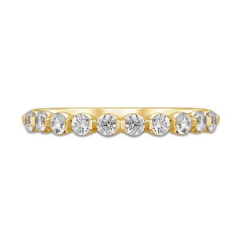 Milgrain Anniversary Band with Diamonds in 10K Yellow Gold Band With Diamonds, Diamond Anniversary Ring, Anniversary Wedding Band, Diamond Anniversary Bands, Helzberg Diamonds, Gem Diamonds, Matching Wedding Bands, Diamond Anniversary Rings, Brick Design