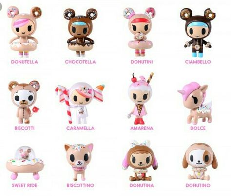 Collection tokidoki donutella Tokidoki Donutella, Tokimeki Memorial, Tokidoki Characters, Vinyl Art Toys, Kawaii Toys, Nostalgic Toys, Vinyl Toys, Baby Makes, Designer Toys