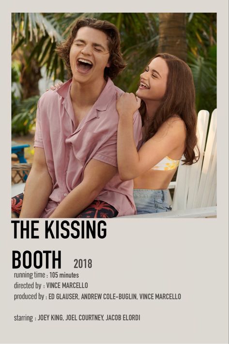 Movie Posters Kissing Booth, The Kissing Booth Movie Poster, Movies Like Kissing Booth, The Kissing Booth Poster, Movie And Tv Show Posters, Kissing Booth Aesthetic, The Kissing Booth Movie, Kissing Booth Movie, M.night Shyamalan