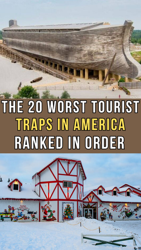 From a life sized Noah's Ark to the questionable gum wall — you're not going to miss not seeing any of these tourist traps. Everything Popular, Tourist Trap, Let Down, Train Journey, Noah's Ark, Secret Places, Travel Board, Usa Travel, Vacation Ideas