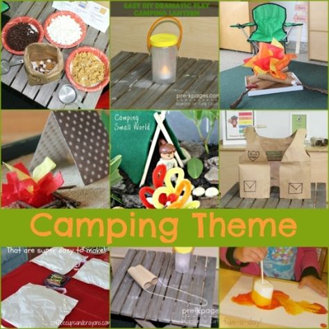 Camping Theme Activities for Preschool and Kindergarten Camping Dramatic Play, Camping Week, Camping Preschool, Preschool Camping, Camping Theme Preschool, Classroom Camping, Camping Classroom, Camping Theme Classroom, Summer Themes