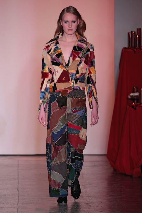 Haute Bohemian, Patchwork Fashion, Vogue Fashion, Fall 2018, Getting Cozy, Star Fashion, New York Fashion Week, Unique Fashion, Runway Fashion