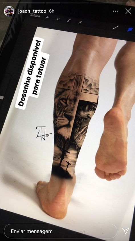 Men’s Calf Tattoo, Men Tattoos Ideas, June Tattoo, Revolver Tattoo, Collar Bone Tattoo For Men, Stencils Art, Calf Tattoo Men, Back Of Leg Tattoos, Tattoo Leggings