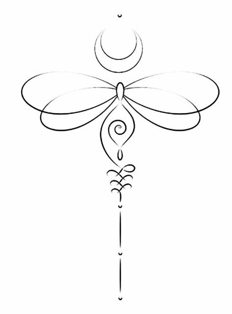 Unalome Tattoo Design, Dragonfly Tattoo Design, Unalome Tattoo, Geniale Tattoos, Spiritual Tattoos, Dragonfly Tattoo, Spine Tattoos, Elegant Tattoos, Mom Tattoos