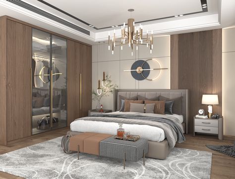 Parents Bedroom Ideas Modern, Luxury Bedroom Master Fall Ceiling, Parents Bedroom Design Indian, Bedroom Interior Design Modern Master Indian, Behance Latest Bedroom Design, Master Bedrooms Behance, Parents Bedroom, Parents Room, Modern Bedroom Interior