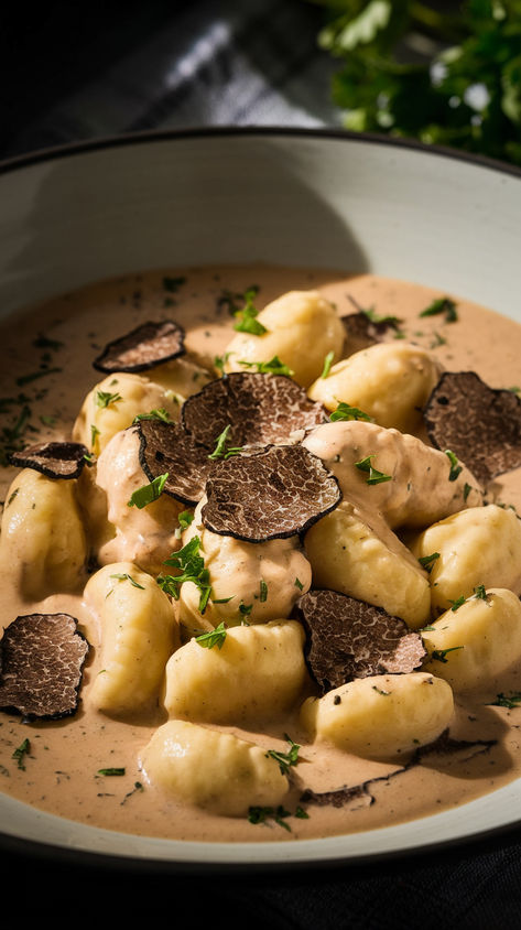 🎯 Date Night Winner! 🍝 Creamy Truffle Gnocchi that'll make them fall in love! 😍 Velvety sauce, perfectly pillowy gnocchi, pure luxury! ✨ Easier than you think! 👩‍🍳 Save this fancy-but-easy recipe! 🔥 Truffle Gnocchi, Dinner Party Main Course, Dinner Party Mains, Fancy Recipes, Pasta Ideas, Truffle Sauce, Truffle Pasta, Pasta Night, Gnocchi Recipes