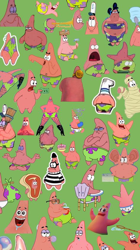 Halloween Patrick Star, Patrick Star Inspired Outfits, Patrick Spongebob Funny, Slay Patrick, Patrick Star Aesthetic, Patrick Star Nails, Baddie Patrick, Patrick Star Tattoo, Patrick Star Wallpapers