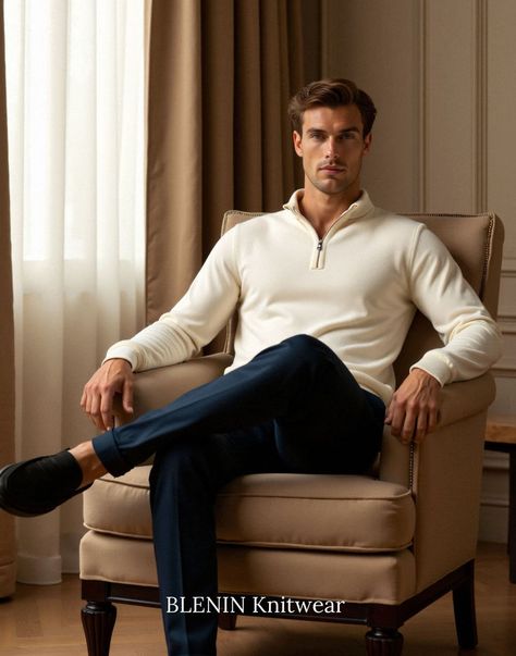 Step up your fall style with BLENIN’s old money-inspired men’s outfits. Neutral tones, high-quality fabrics, and classic cuts define this quiet luxury collection, ideal for creating an elegant, polished look for any occasion this season. Luxury Men Outfit, Men Outfit Aesthetic, Old Money Sweater, Quiet Luxury Men, Quiet Luxury Outfit, Fall Outfits For Men, Men Outfits Aesthetic, Quiet Luxury Fashion, Outfits For Him