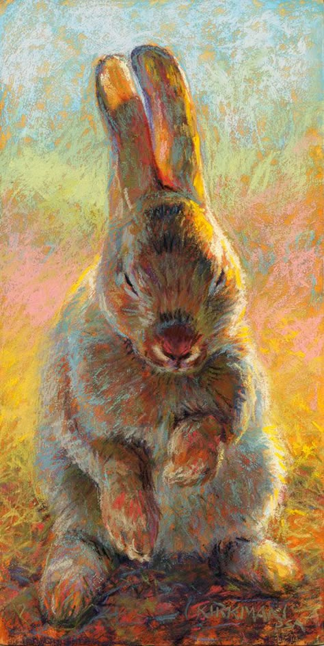 Soft Pastel Art, Portraits Art, Bunny Painting, Rabbit Painting, Oil Pastel Art, Animal Portraits, Rabbit Art, Bunny Art, Art Animals