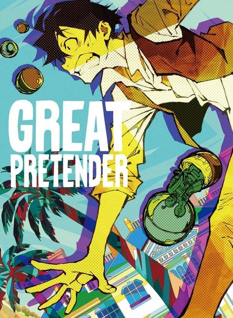 The Great Pretender, Great Pretender, Anime Wall Prints !!, Manga Covers, New Poster, Retro Futurism, Comic Covers, Cool Posters, Graphic Poster