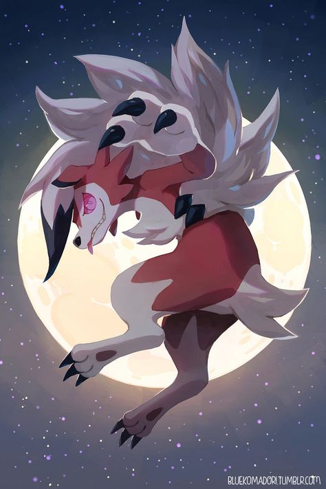 Lycanroc Midnight, Pokemon, Deviantart, Moon, Art, Pokémon